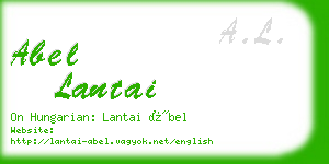 abel lantai business card